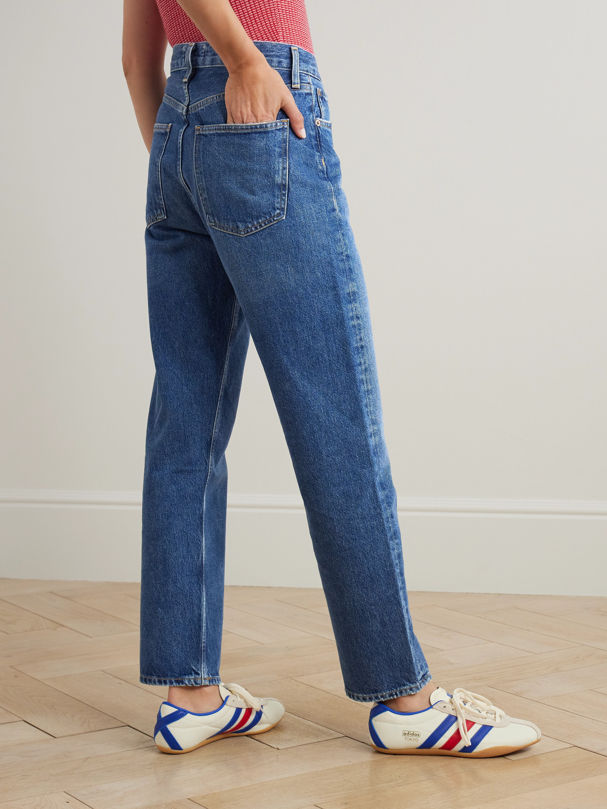Agolde '90s High-rise Straight-leg Jeans In Blue