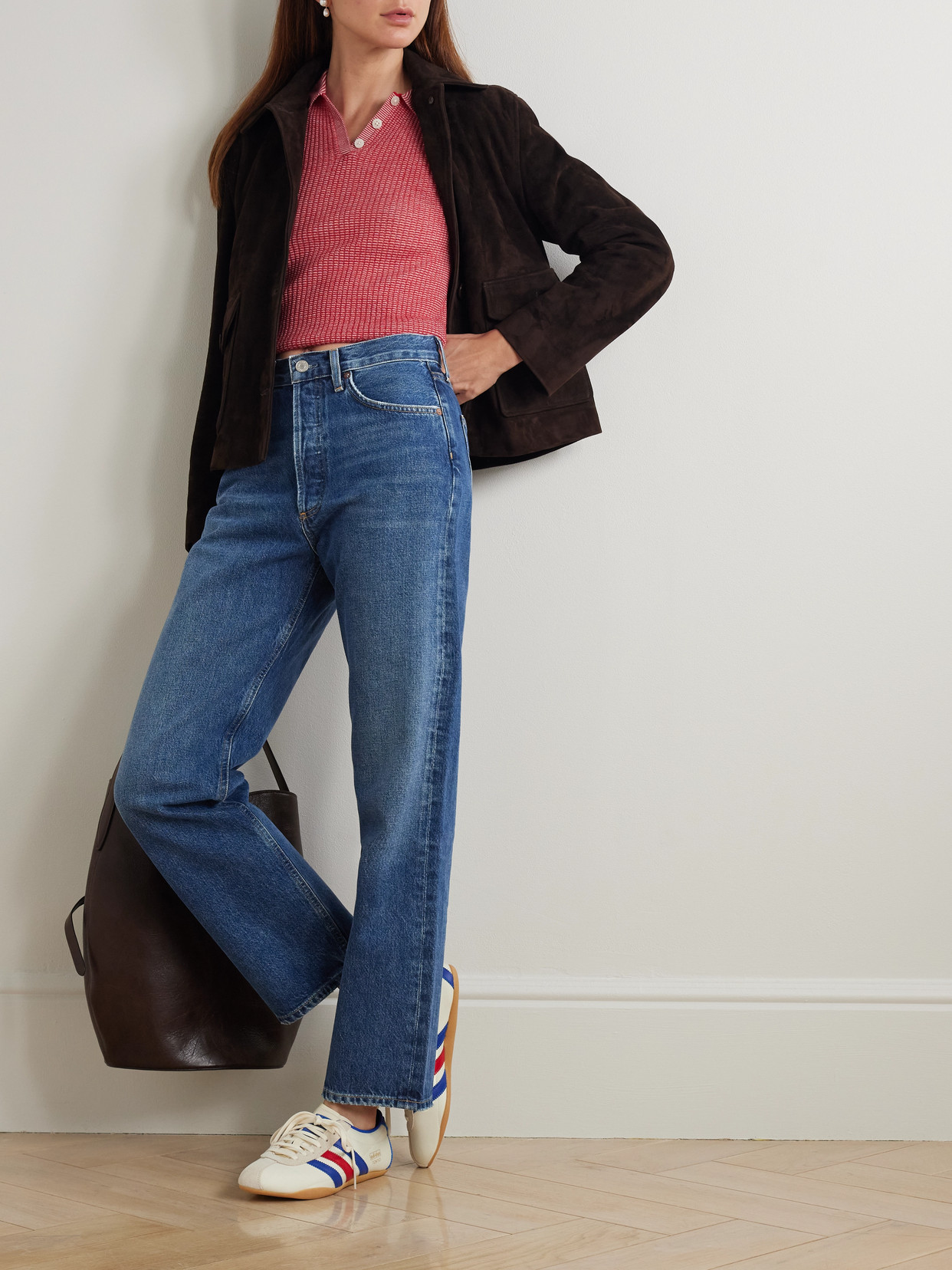Agolde '90s High-rise Straight-leg Jeans In Blue