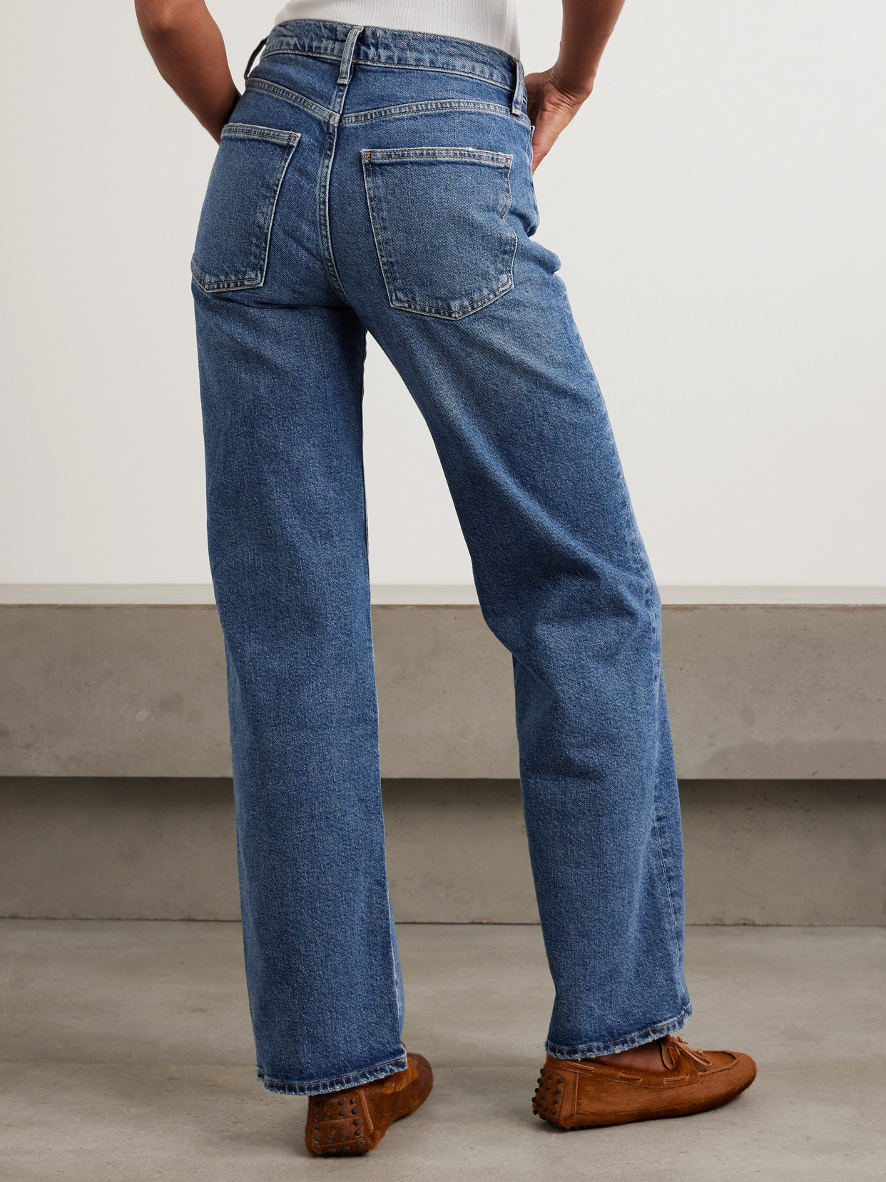 Agolde Harper Mid-rise Straight-leg Jeans