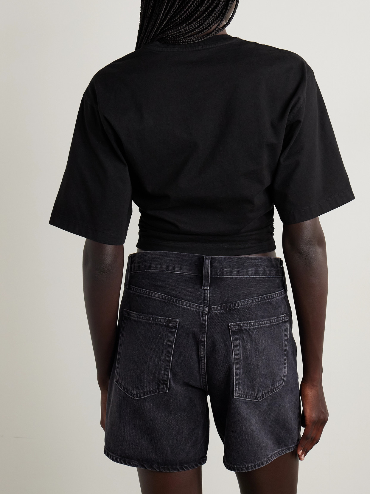 Agolde Shari T-shirt In Black