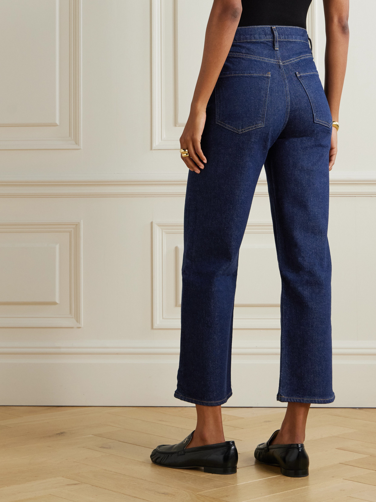 Agolde Ren Rigid High-rise Wide-leg Jeans