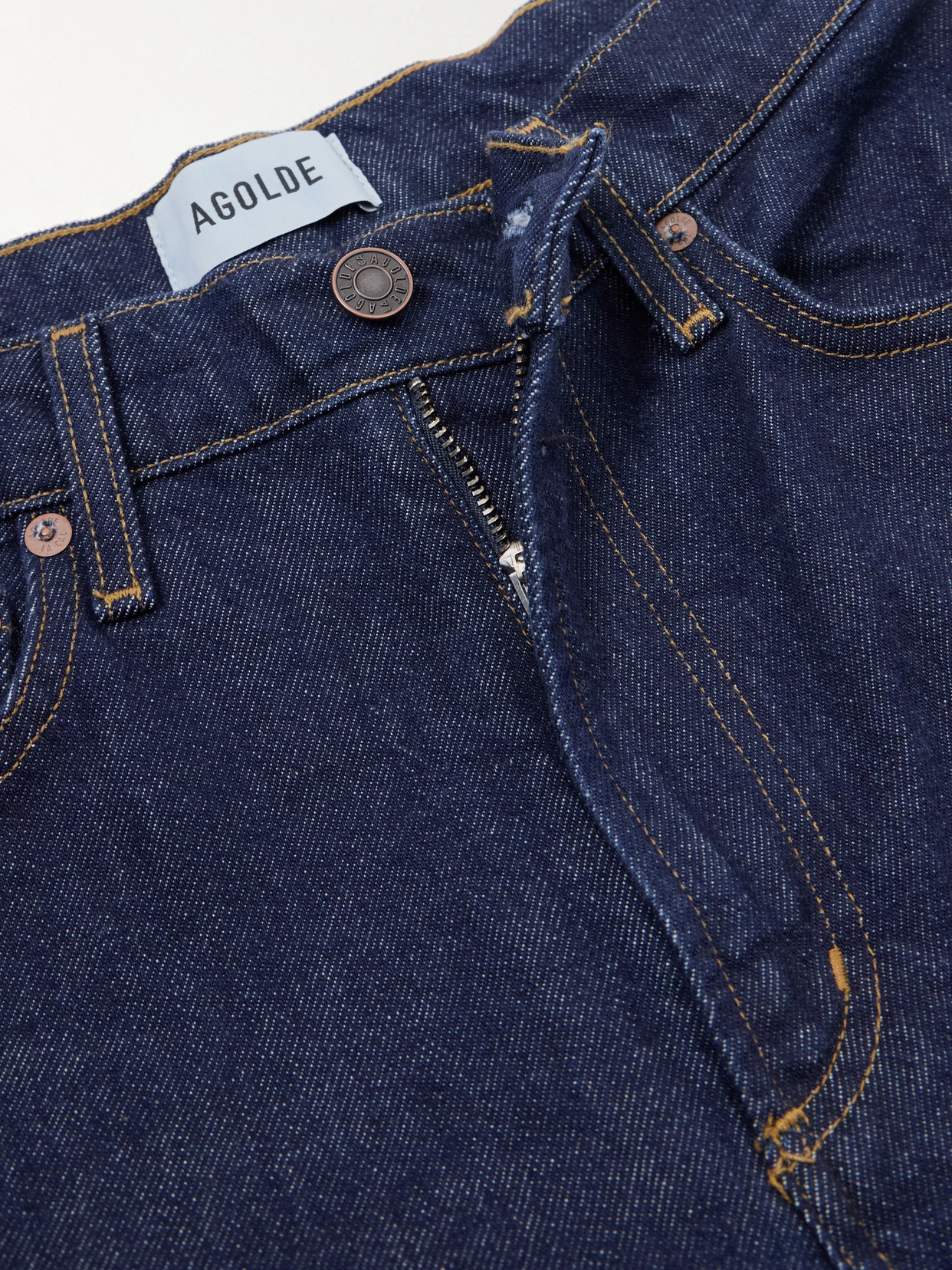 Agolde Ren Rigid High-rise Wide-leg Jeans