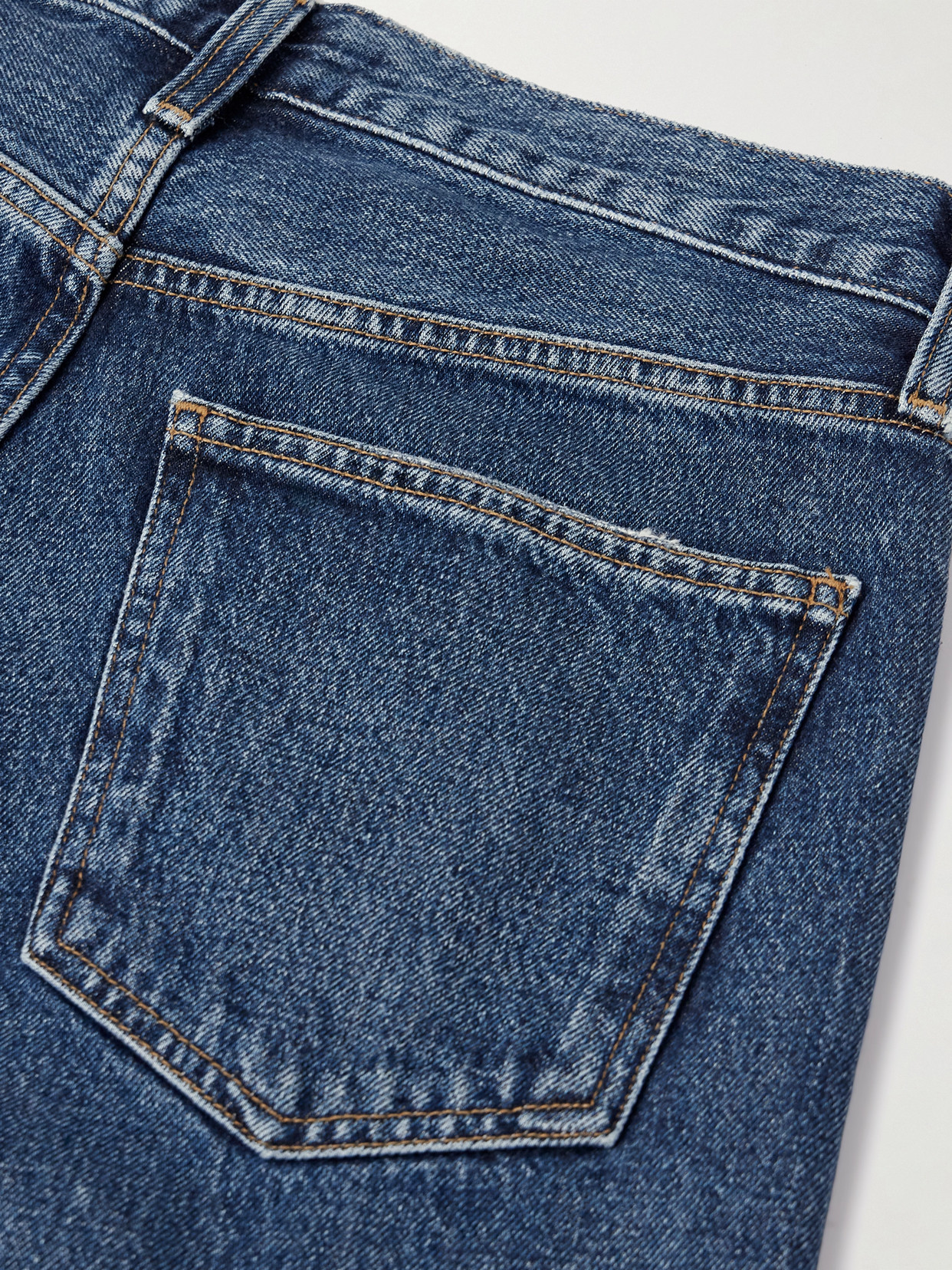 Agolde Dame High-rise Wide-leg Cut Hem In Control