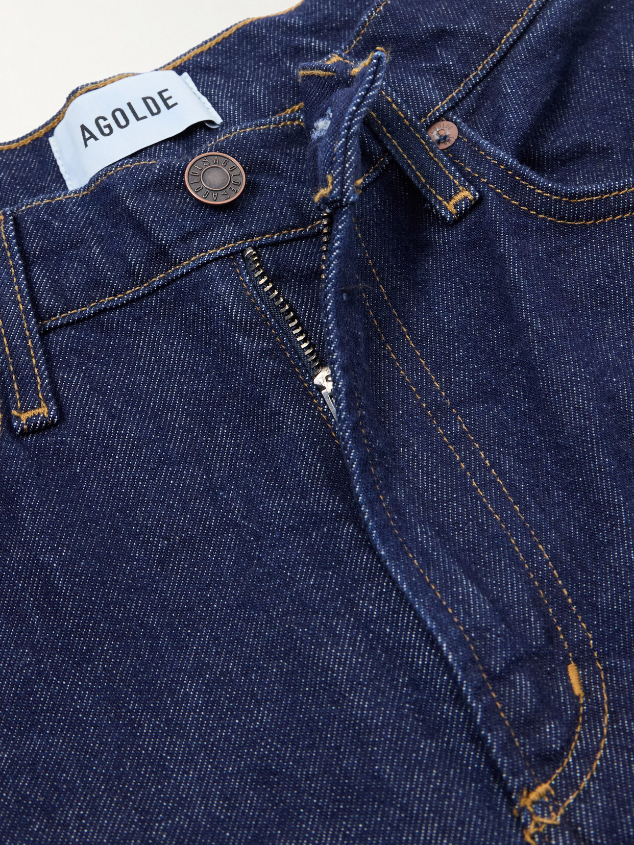 Agolde Dame High Rise Wide Leg No Cuff Jean In Enamour