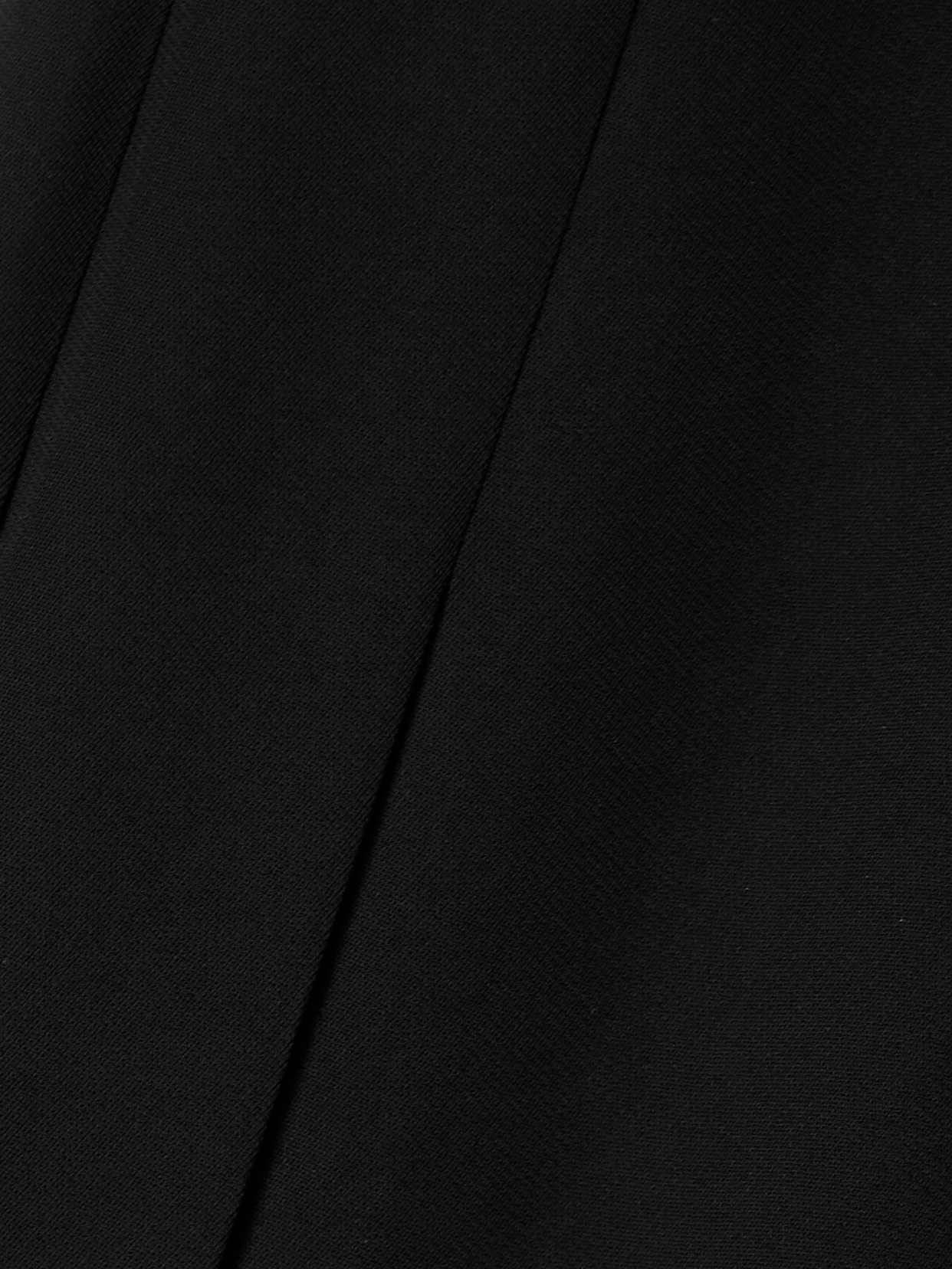Totême Pleated Crepe Maxi Wrap-effect Skirt In Black