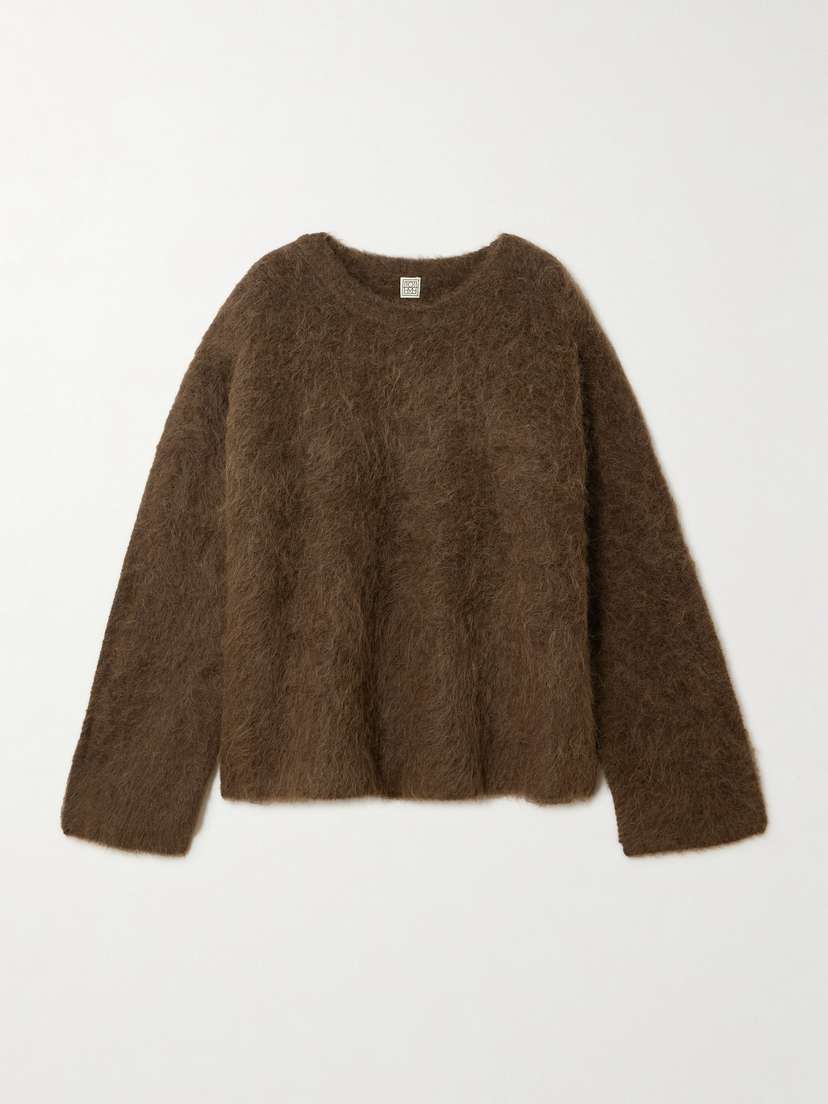 TOTEME Brushed Alpaca-blend Sweater