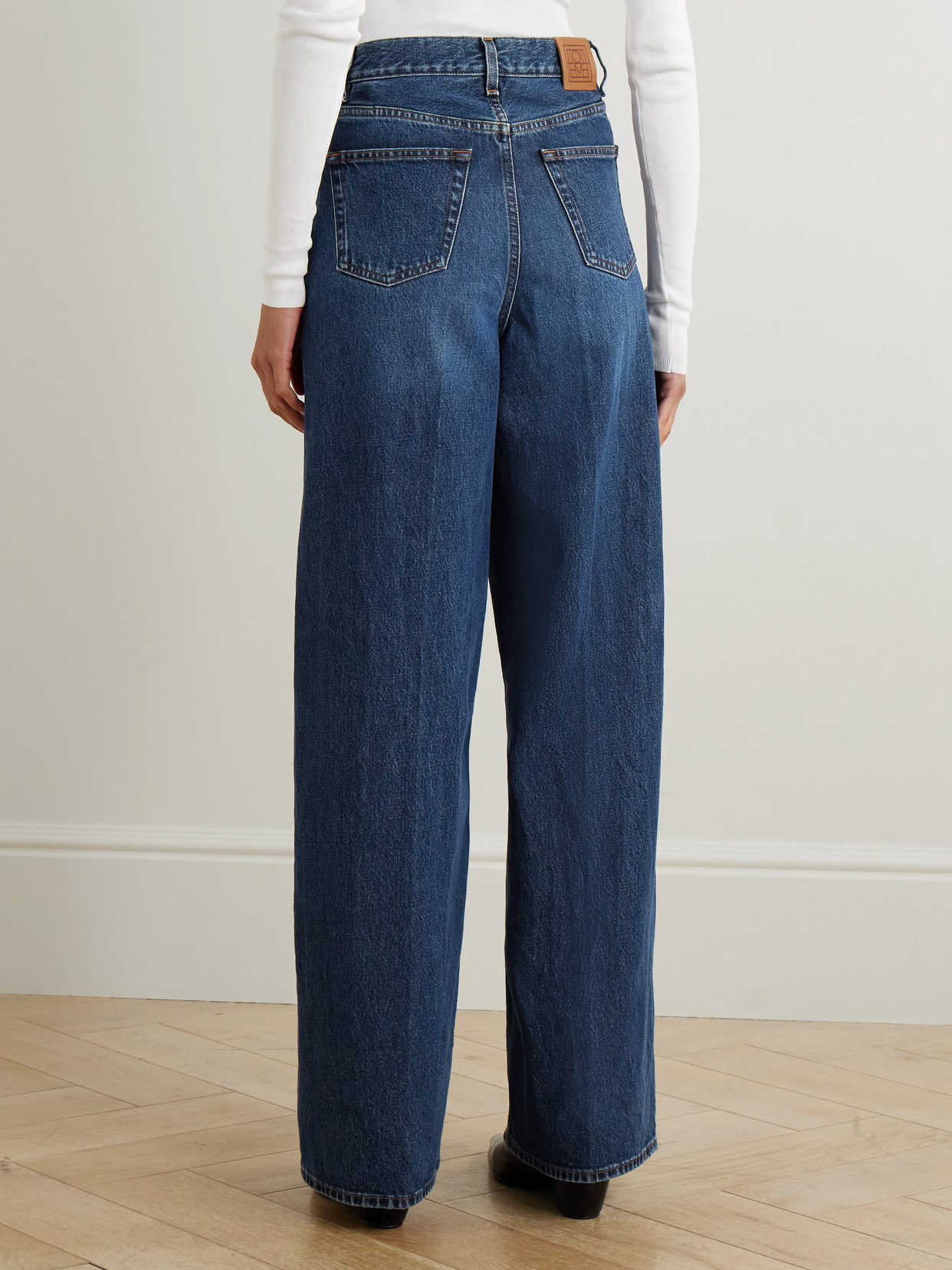 High-Rise Wide-Leg Organic Jeans