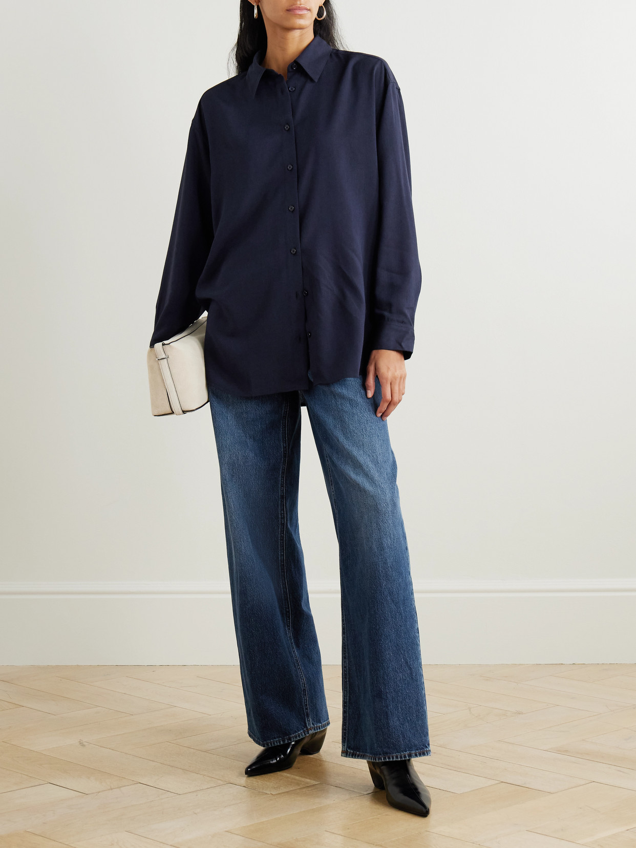 High-Rise Wide-Leg Organic Jeans