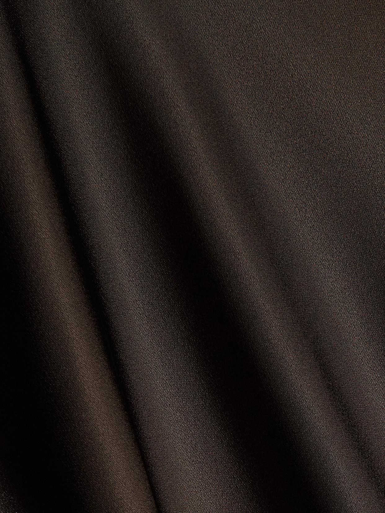 Totême Draped Satin Maxi Dress In Brown