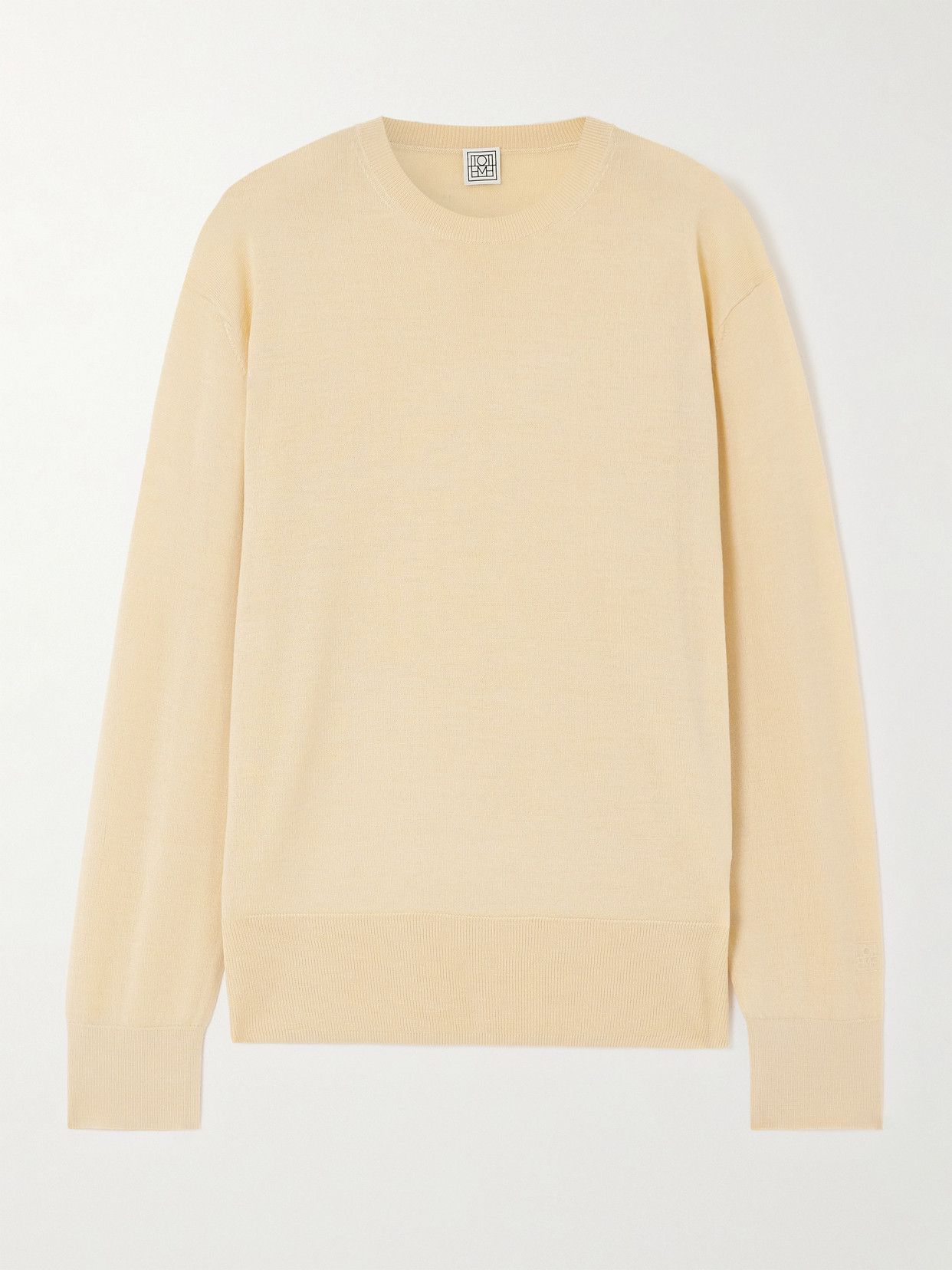 Totême Wool And Silk-blend Sweater In Neutral