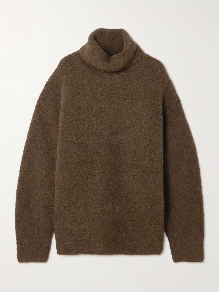 TOTEME Bouclé Turtleneck Sweater