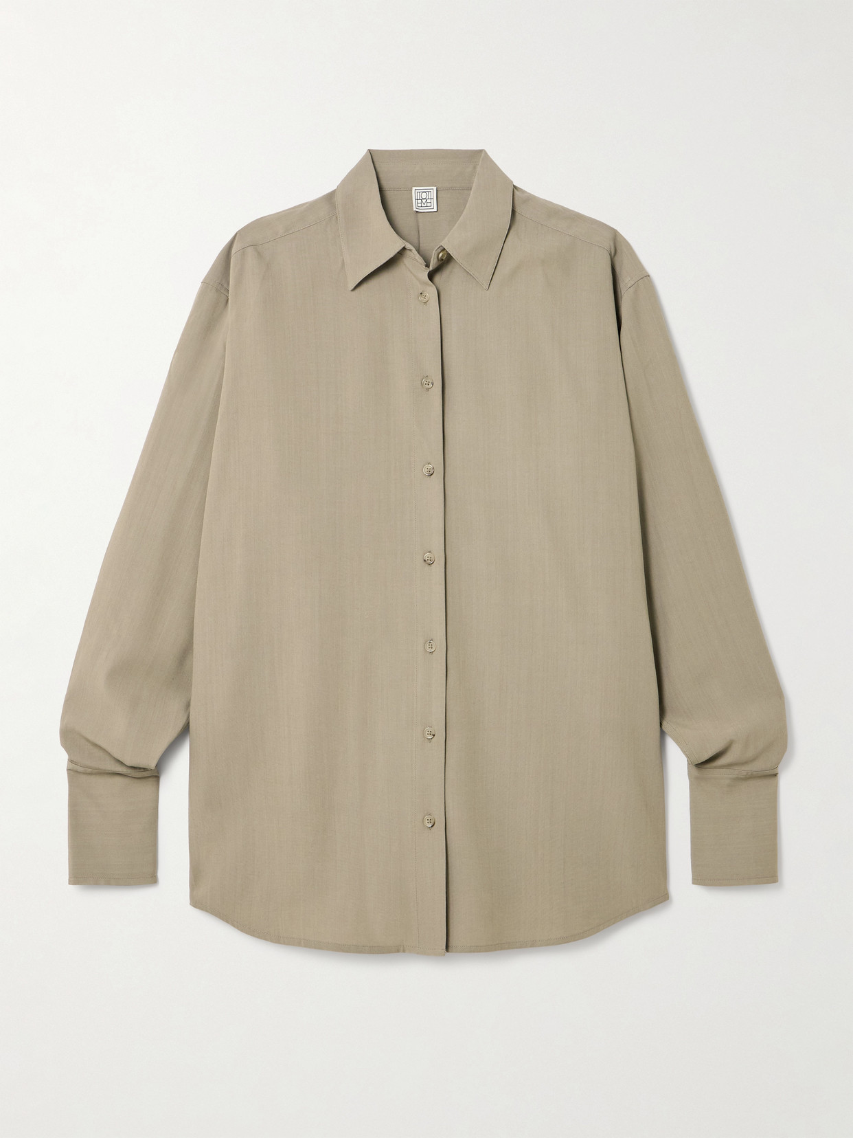 Totême Classic Tuxedo Button-down Shirt In Neutral