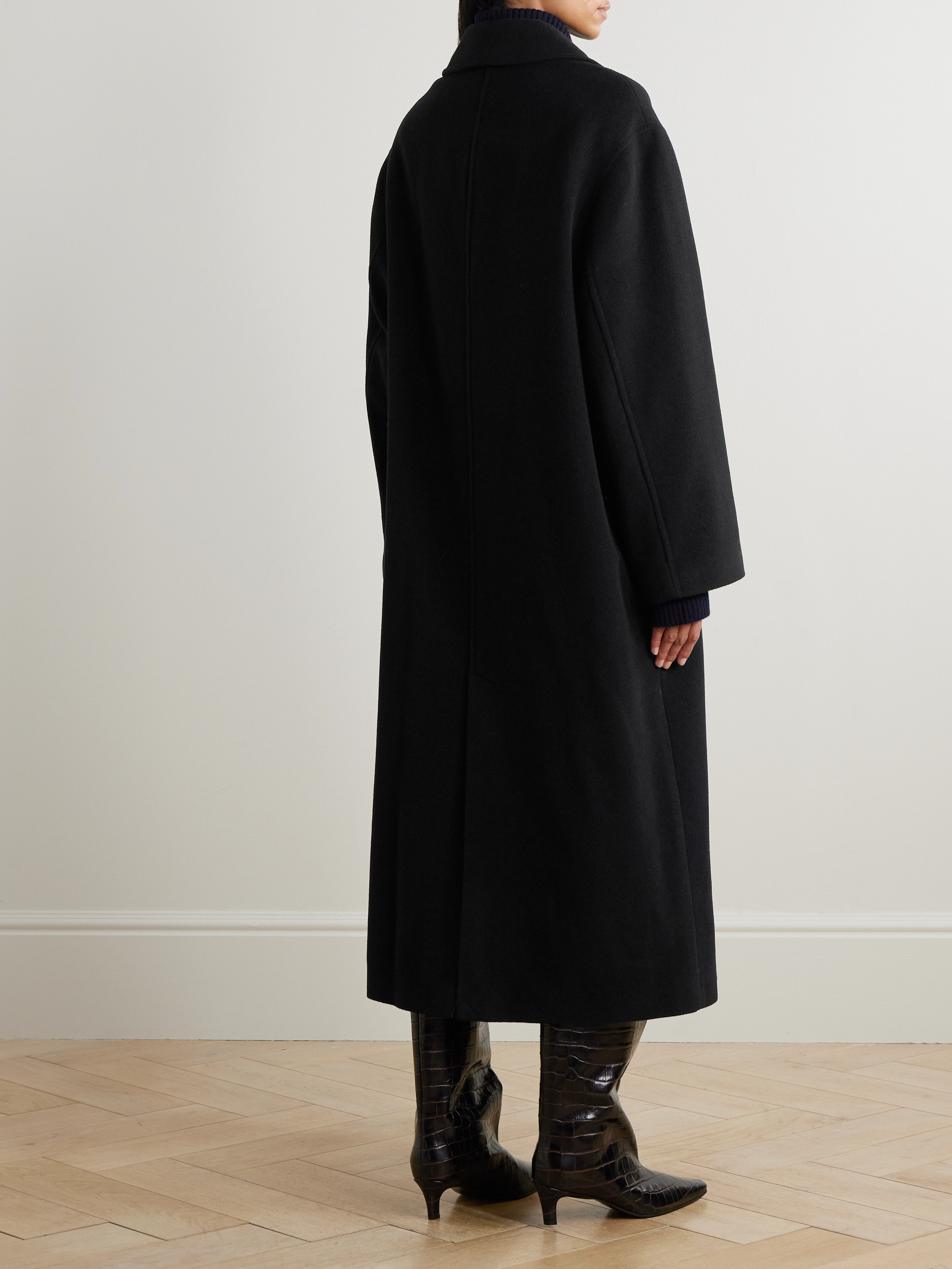 TOTEME Shield oversized double-breasted wool-blend coat