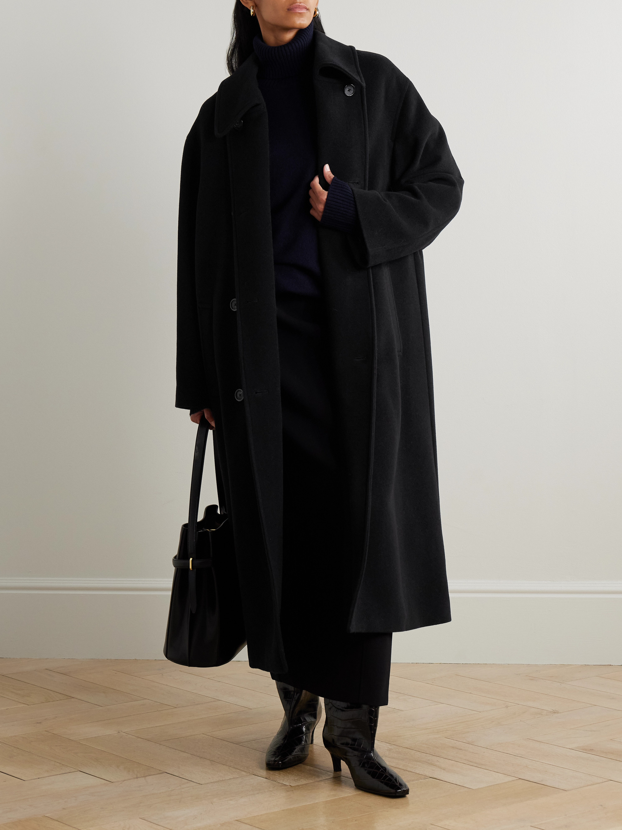 TOTEME Shield oversized double-breasted wool-blend coat