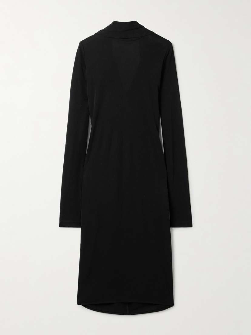 TOTEME Cape-effect Jersey Midi Dress