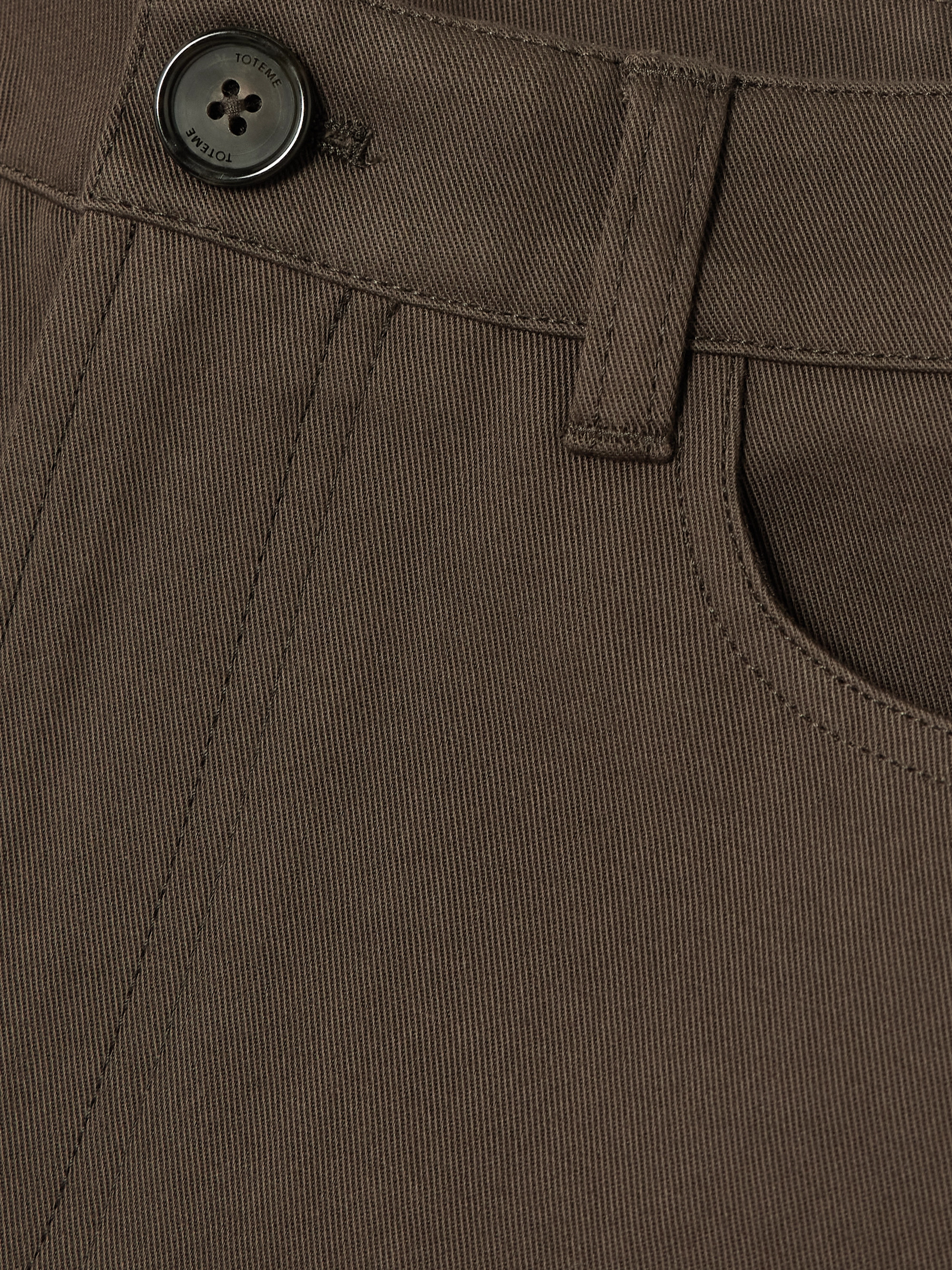 TOTEME Twisted cropped mid-rise straight-leg organic jeans