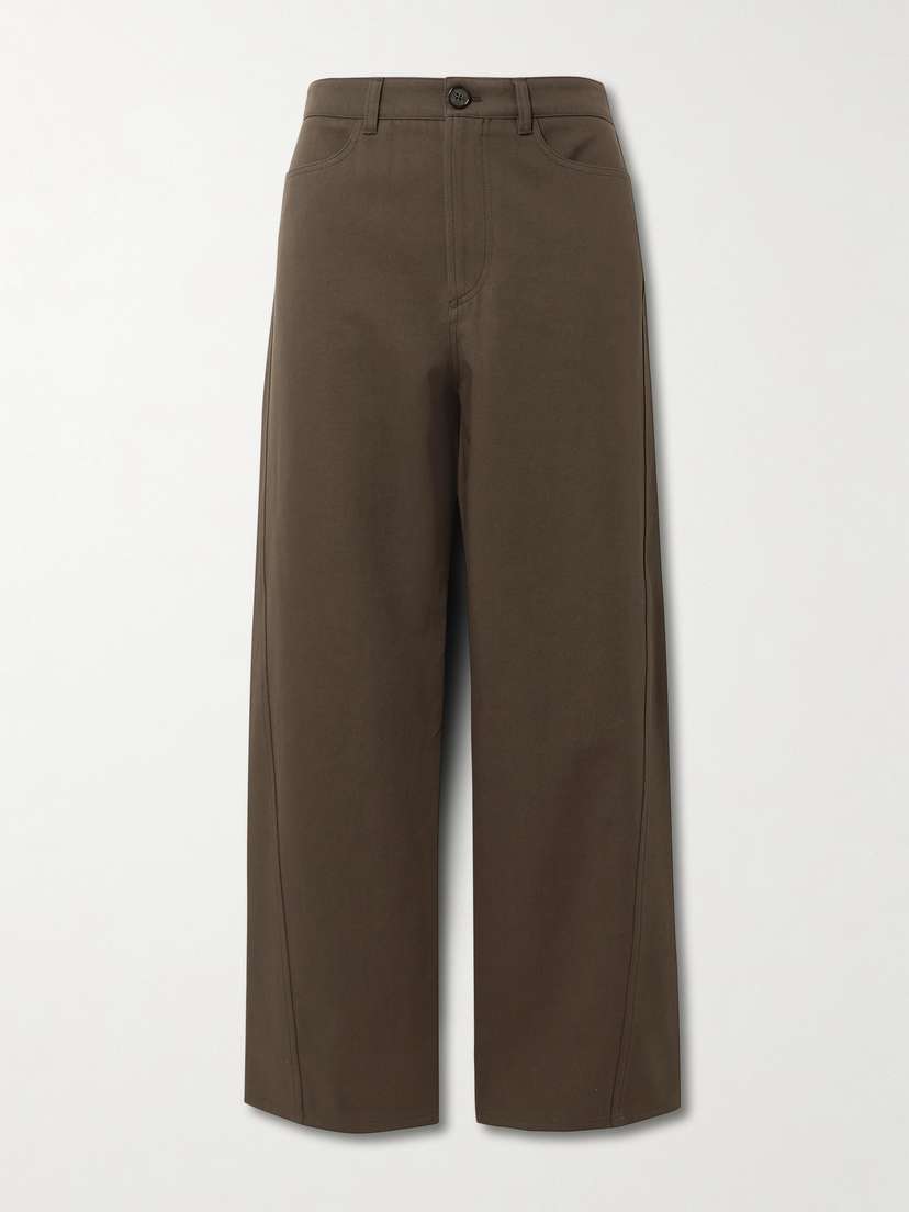 Toteme — Twisted cropped mid-rise straight-leg organic jeans