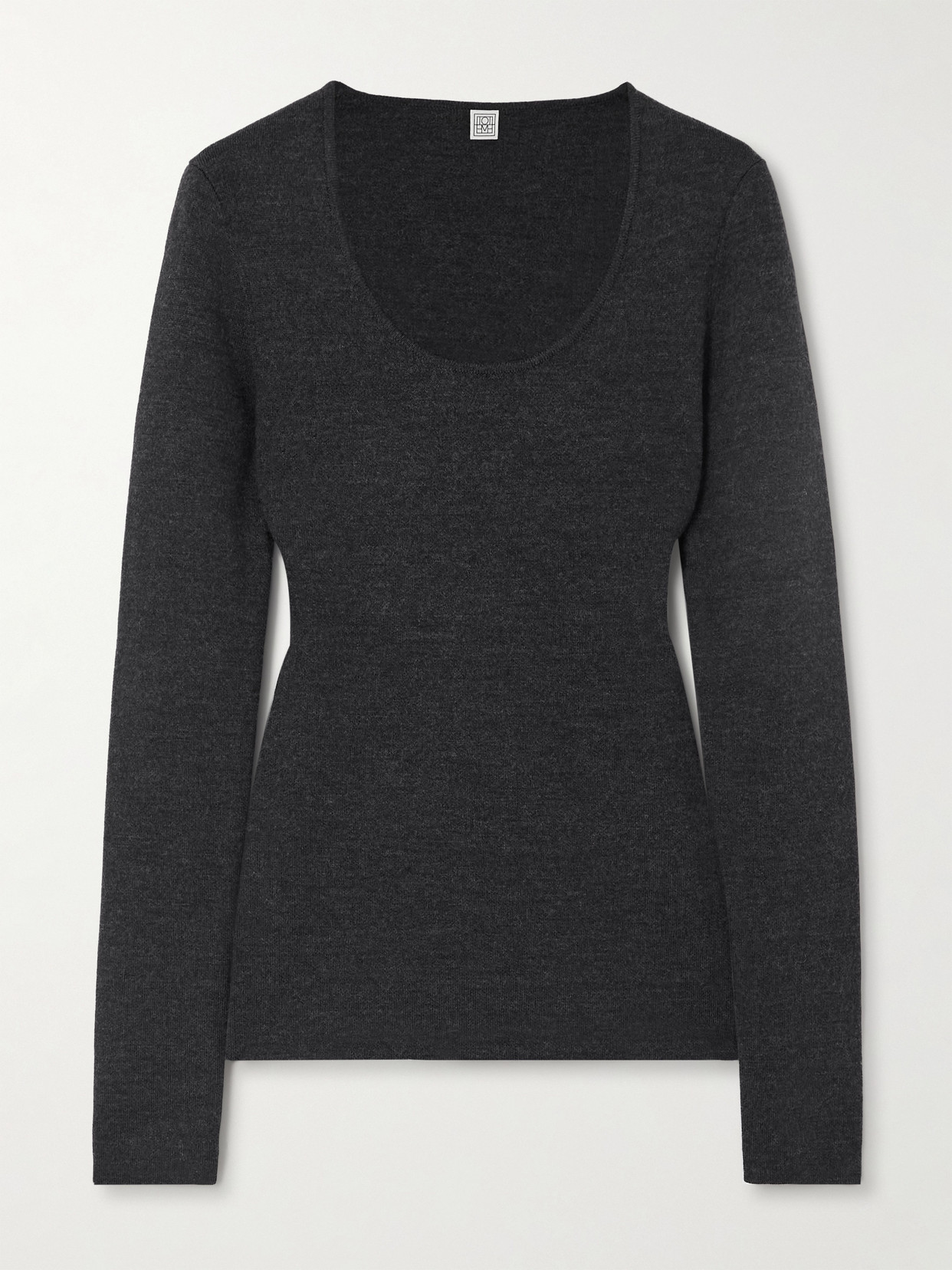 Totême Wool-blend Top In Gray