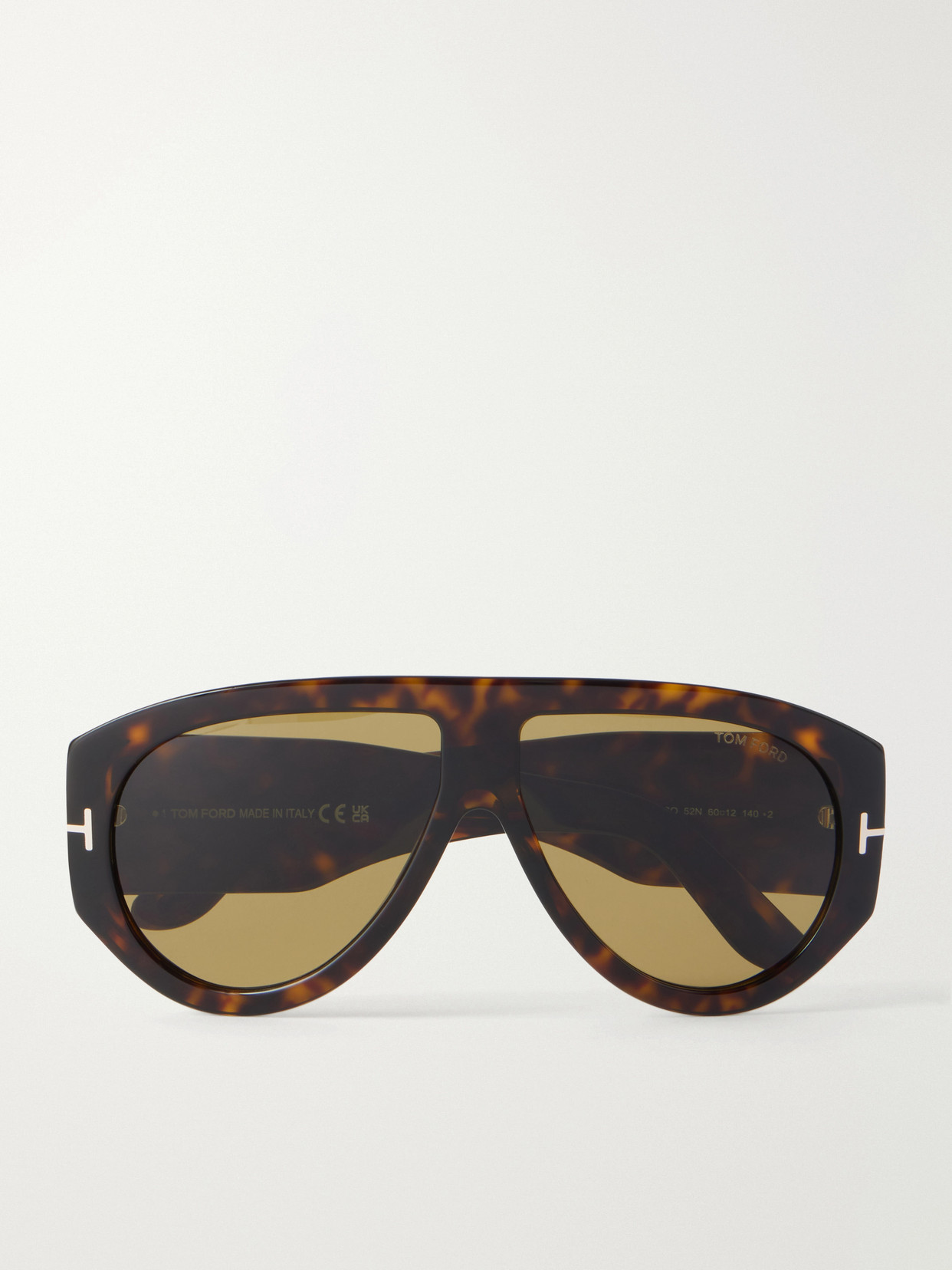 Tom Ford Bronson D-frame Acetate Sunglasses In Brown