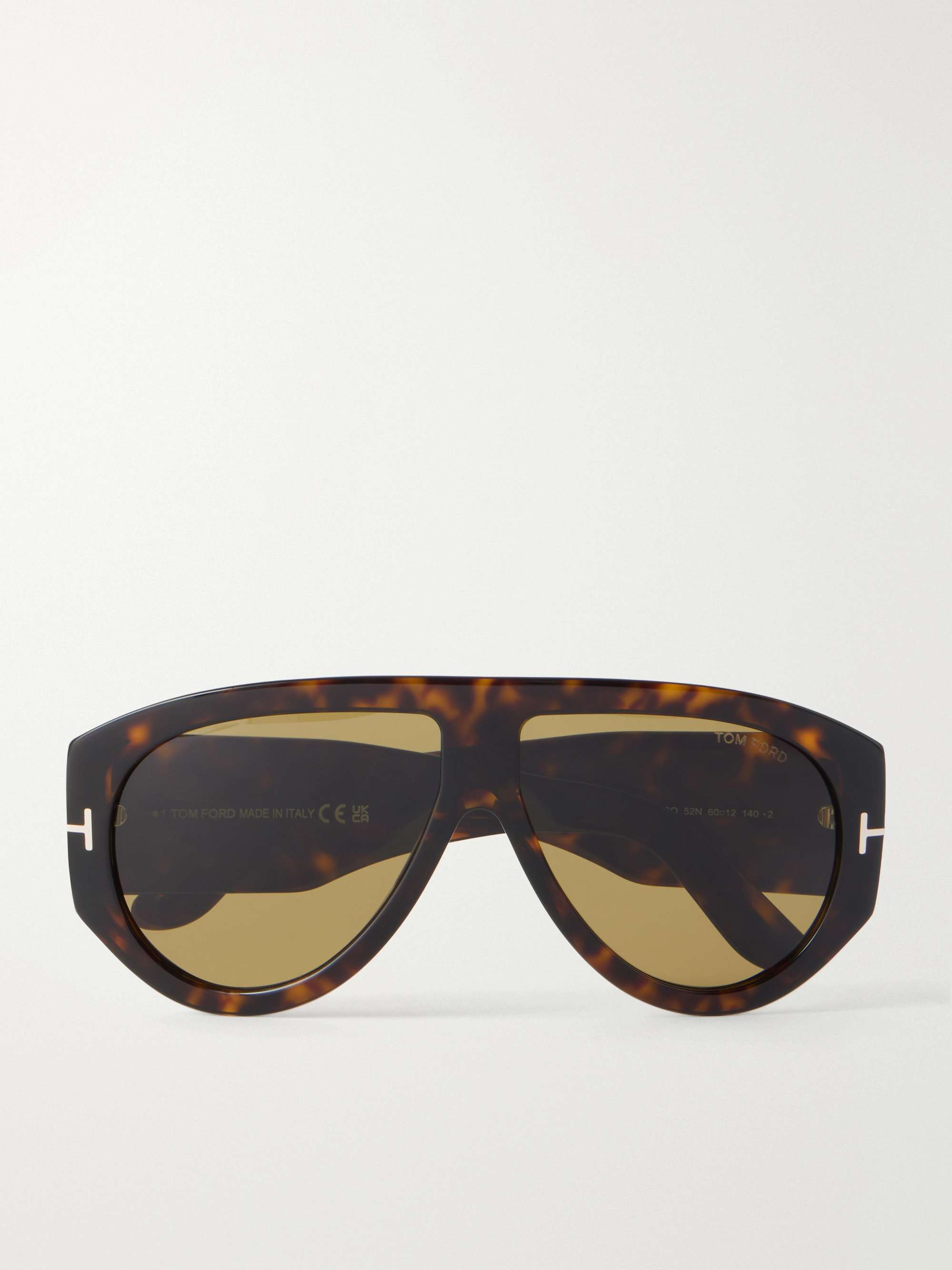 TOM FORD EYEWEAR Bronson D-frame tortoiseshell acetate sunglasses