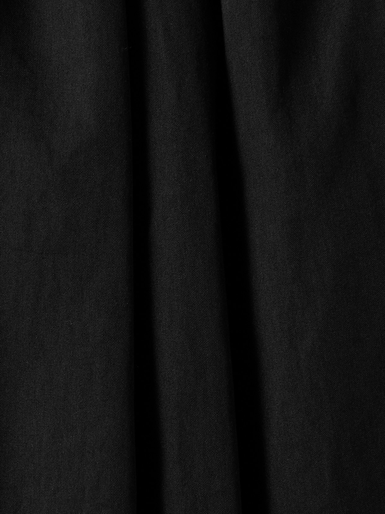 Totême Oversized Gathered Organic Cotton-blend Coat In Black