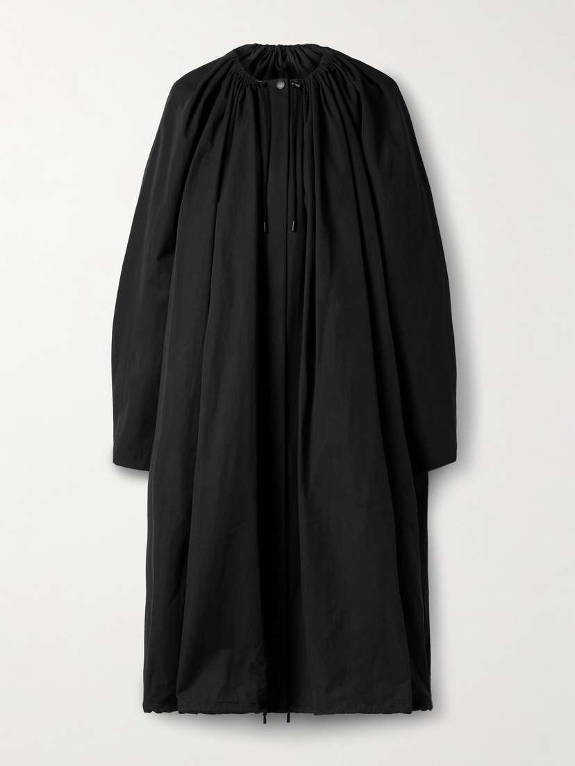 TOTEME Oversized Gathered Organic Cotton-blend Coat