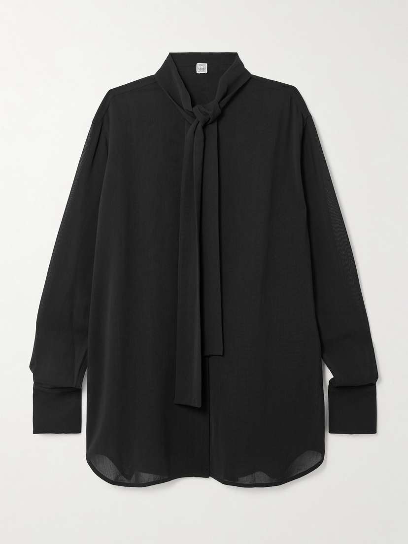 TOTEME Tie-neck Crepe De Chine Blouse