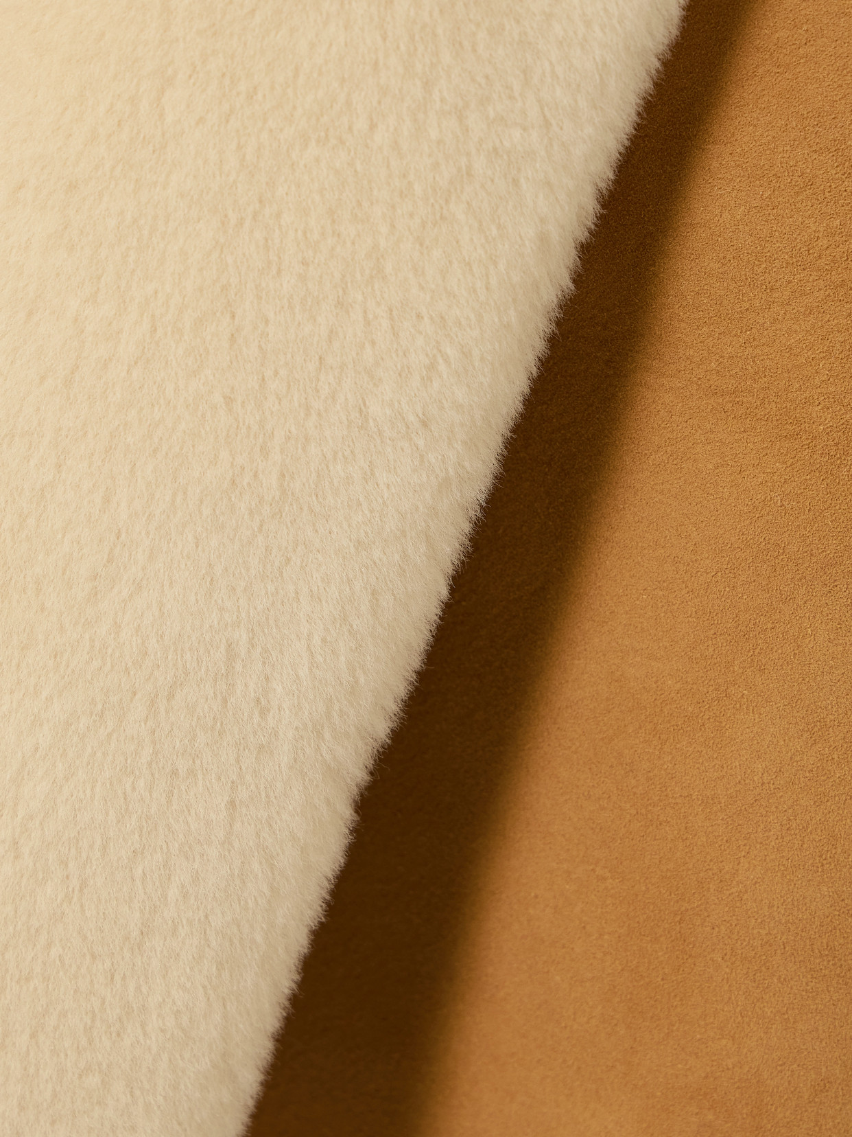 Draped Shearling Coat