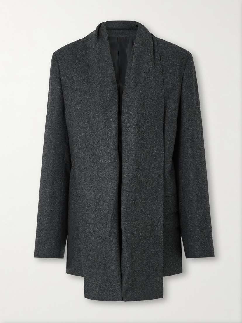 TOTEME Scarf-detailed Flannel Blazer