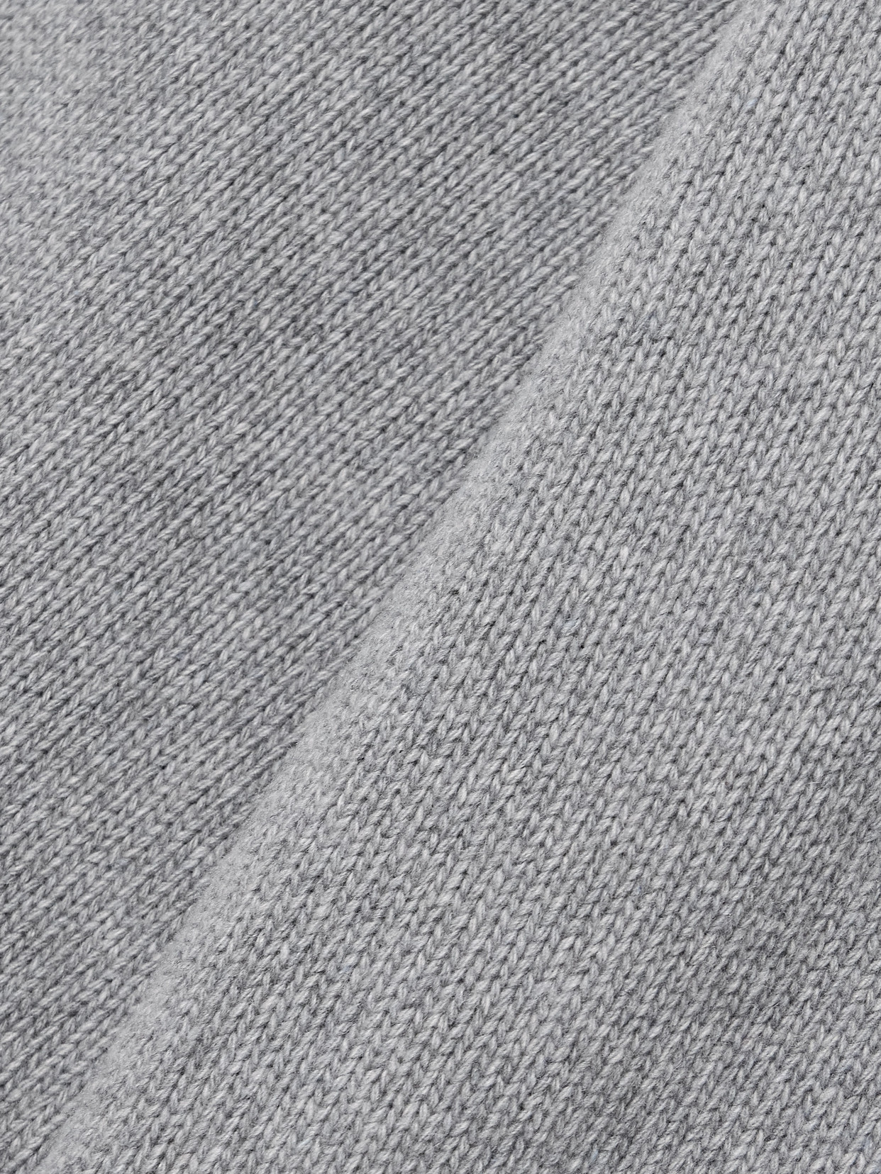 Another Tomorrow Cashmere And Wool-blend Sweater In Heather Grey