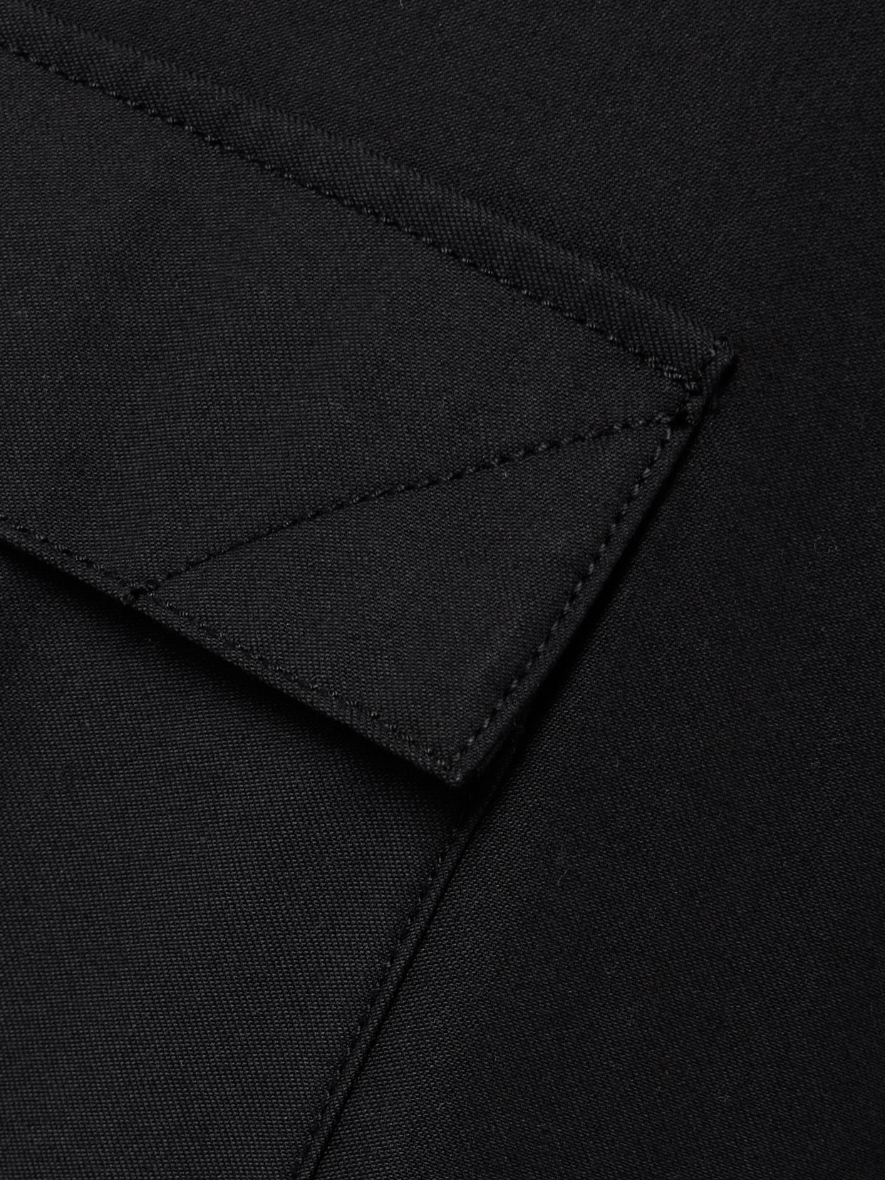 Another Tomorrow Lyocell And Cotton-blend Twill Barrel-leg Cargo Pants
