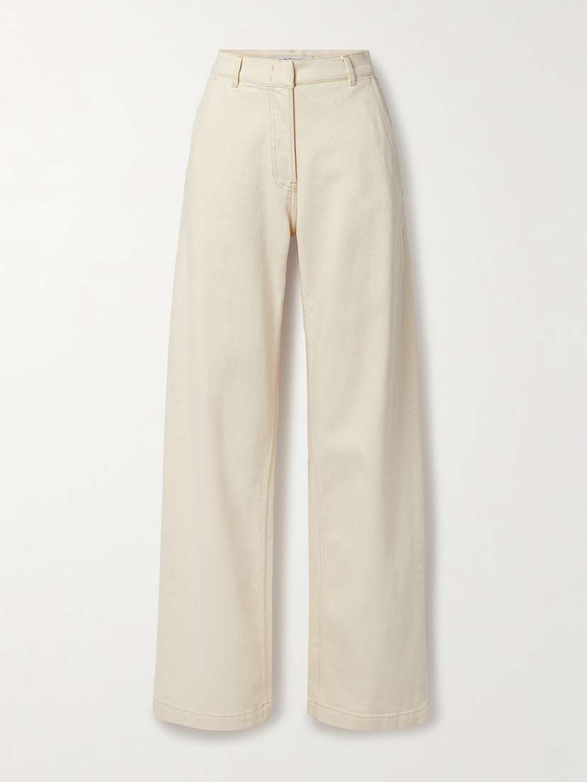 Another Tomorrow Organic High-rise Wide-leg Jeans