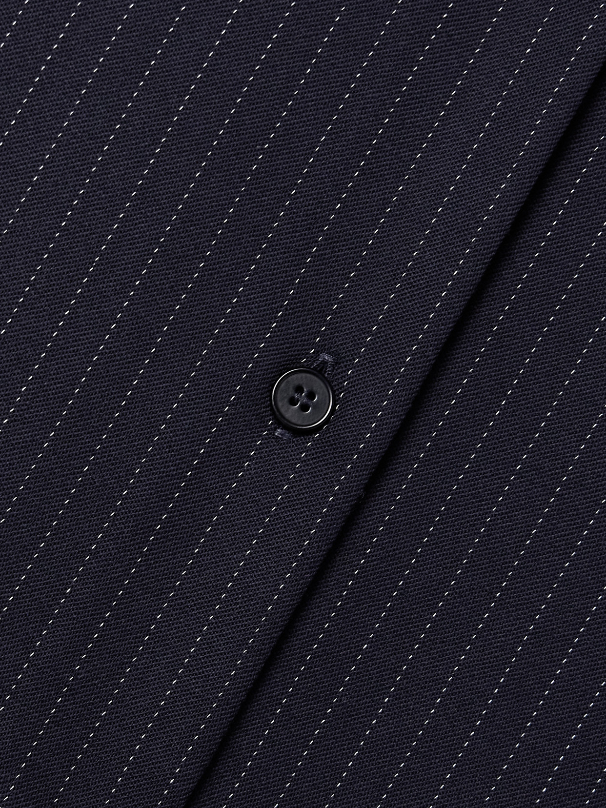 Another Tomorrow Pinstriped Wool-blend Shirt In Blue