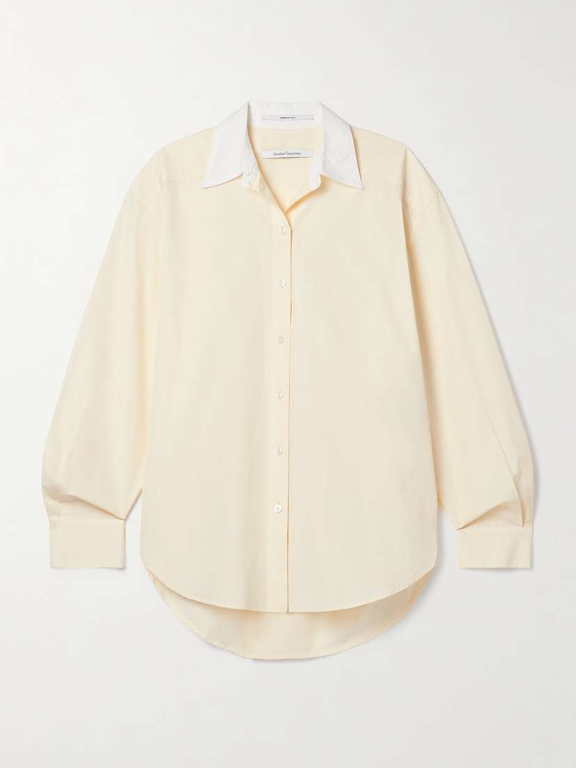 Another Tomorrow Organic Cotton-poplin Shirt