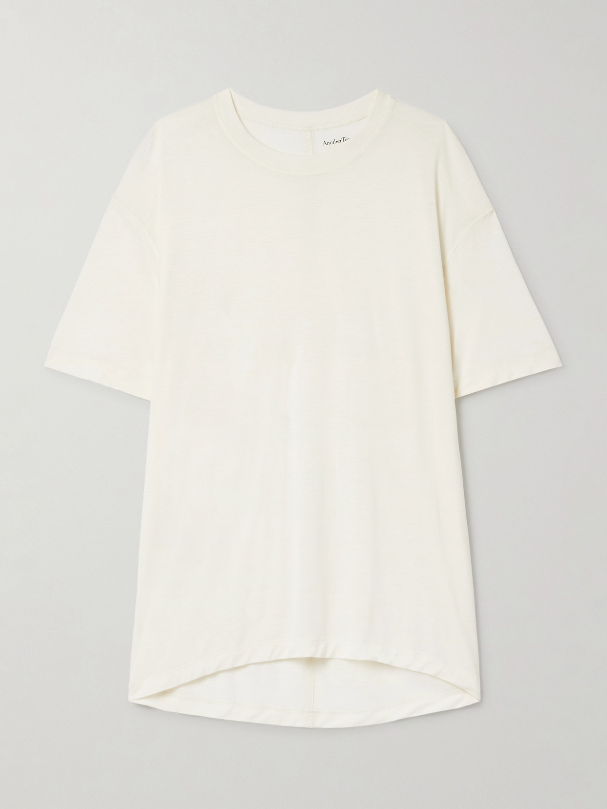 Another Tomorrow Boy Lyocell-jersey T-shirt In Brown