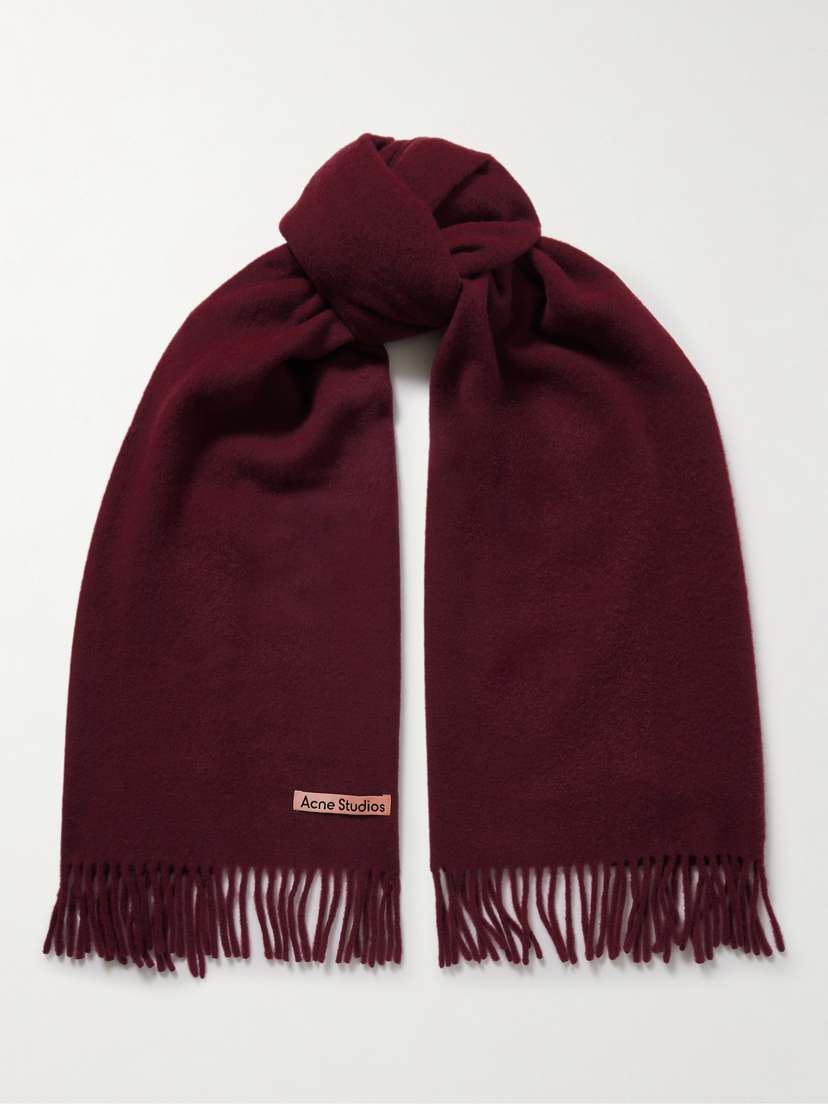 Acne Studios Fringed Wool Scarf