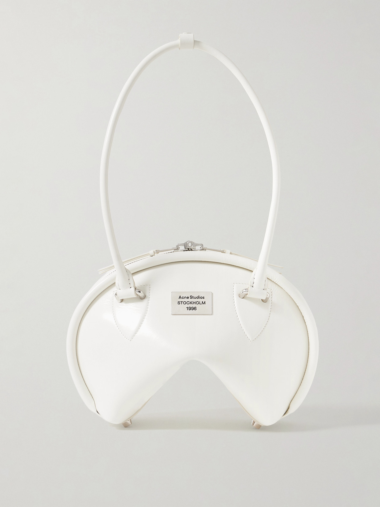 Acne Studios Leather Shoulder Bag In White