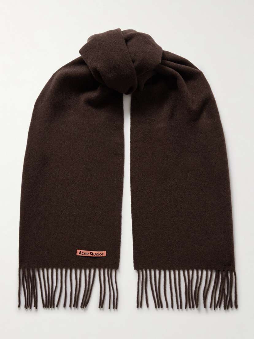 Acne Studios Fringed Wool Scarf