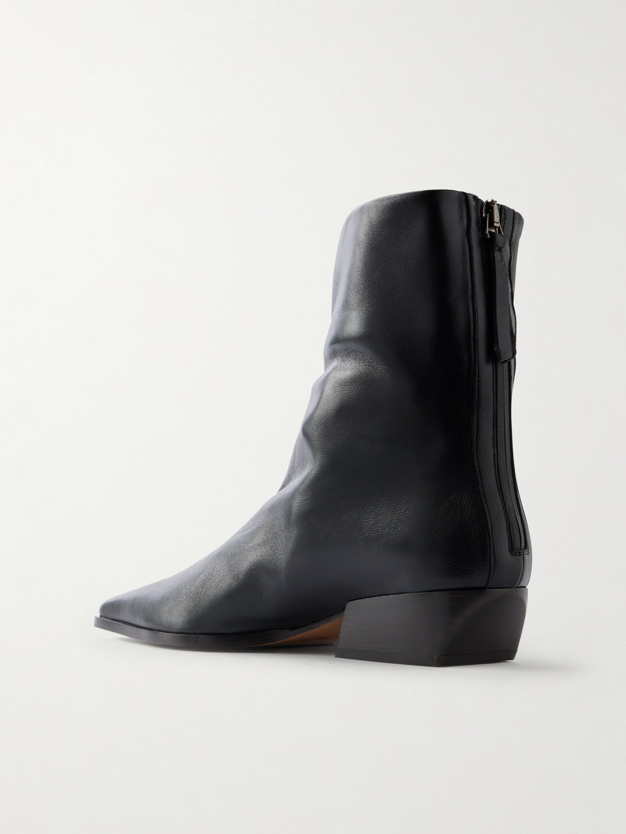 Emme Parsons Minori Leather Ankle Boots In Black