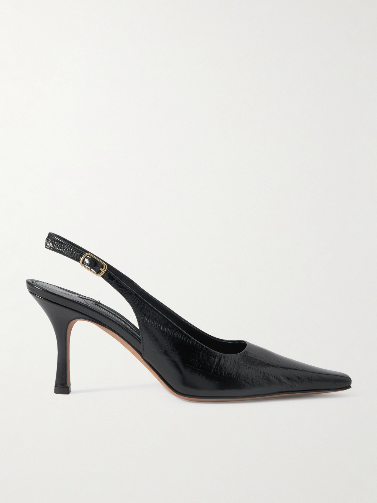 Emme Parsons Elana Textured-leather Slingback Pumps In Animal Print