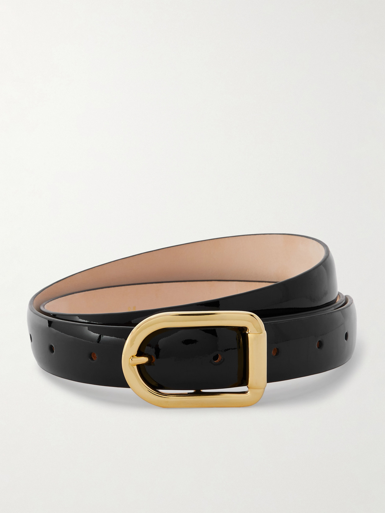 Dehanche Mija Patent-leather Belt In Black