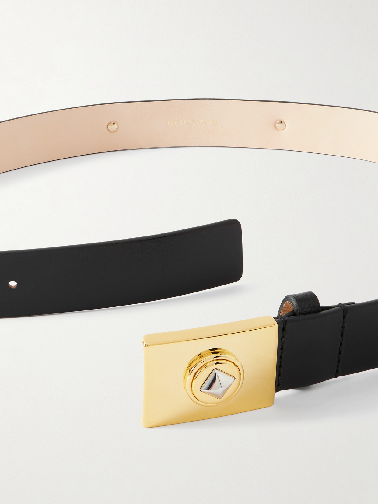 Dehanche Medora Leather Belt In Black