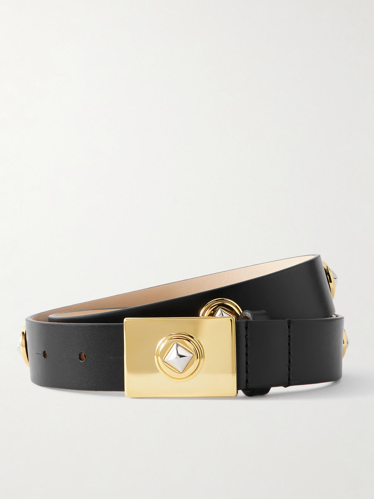 Dehanche Medora Leather Belt In Black