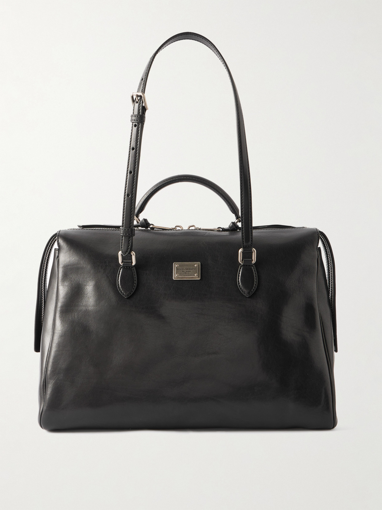 Dolce & Gabbana Rumble Leather Tote In Black