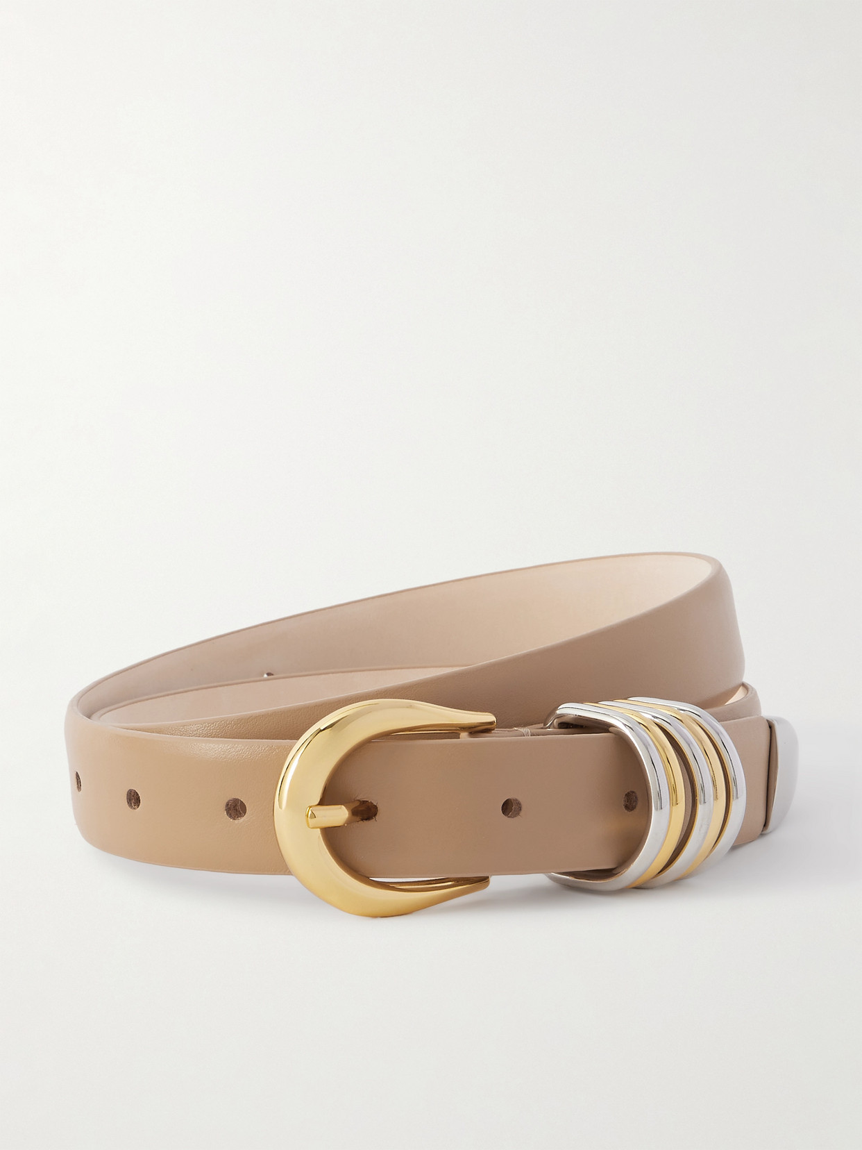 Dehanche Hollyhock Leather Belt In Brown