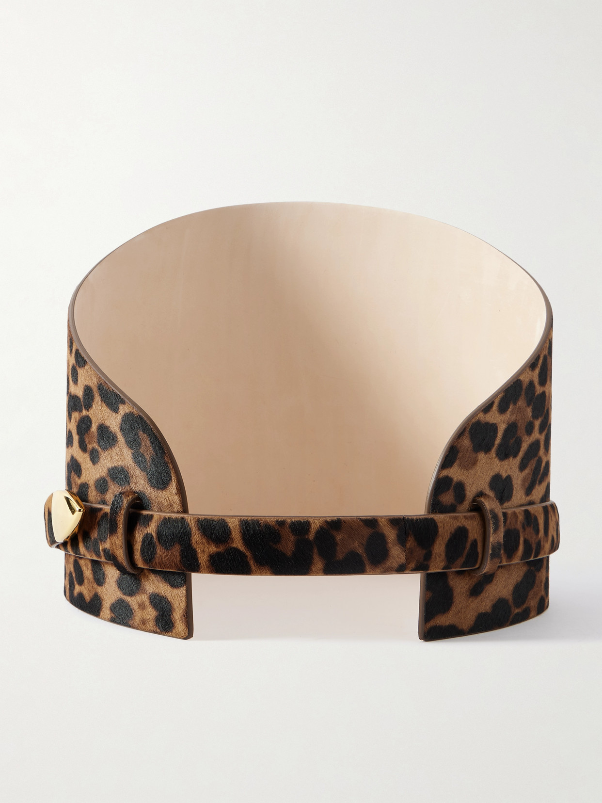 Dehanche Leopard-print Calf Hair Waist Belt In Multi