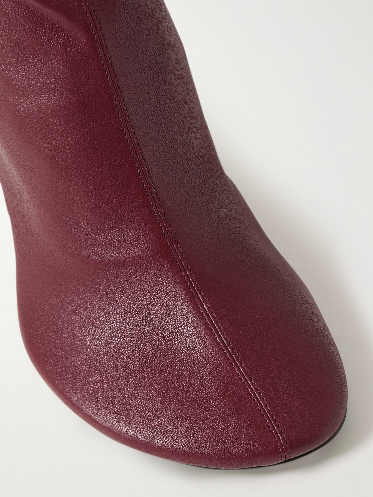Acne Studios Leather Knee Boots In Black