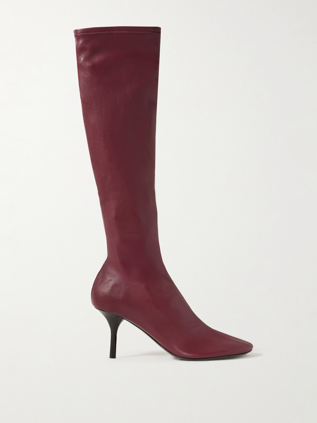 Acne Studios Leather Knee Boots In Black