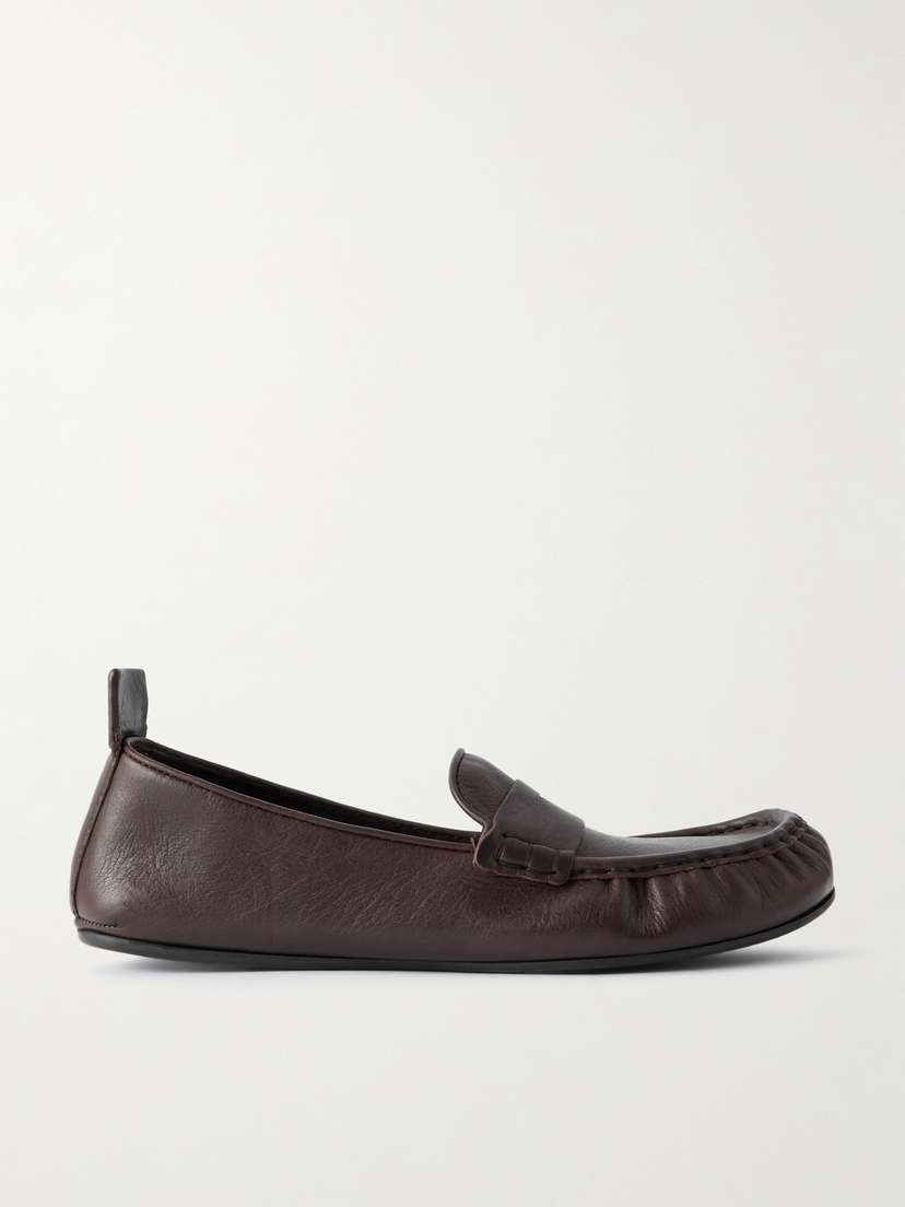 Acne Studios Textured-leather Loafers