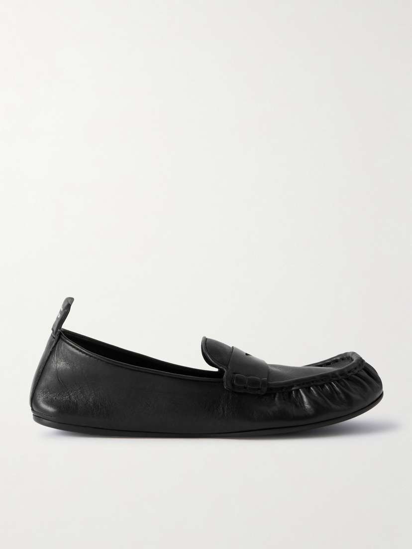 Acne Studios Textured-leather Loafers
